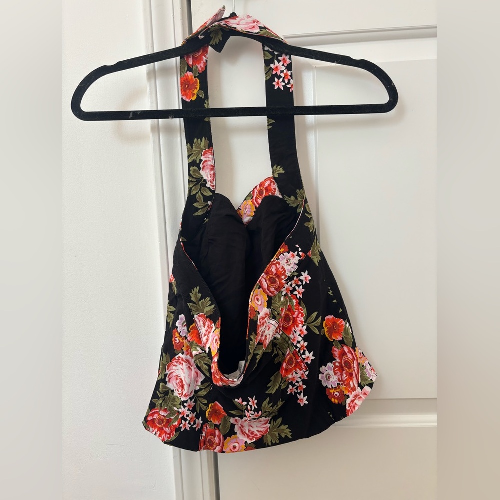 Anthropologie Maeve Retro Halter Top floral - Picture 8 of 12